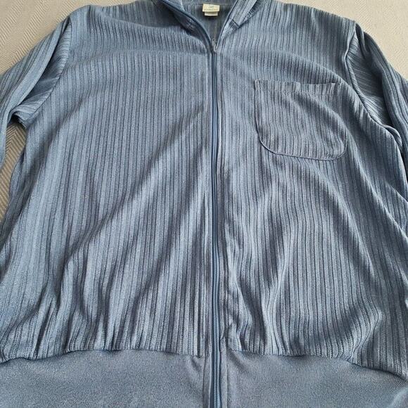 Haband Full Zip Men's Jacket Size Large Gray Y2K Style 129 Made in Switzerland - Picture 6 of 15